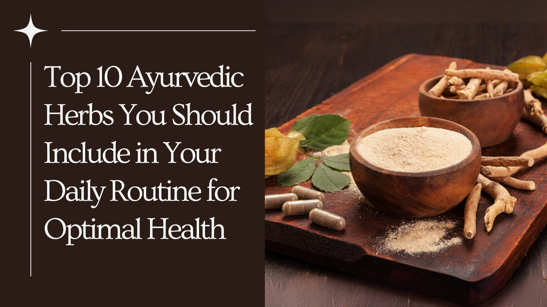 Top 10 Ayurvedic Herbs You Should Include in Your Daily Routine for Optimal Health